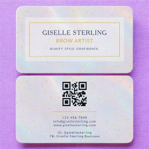 Carte de visite holographique QR Code pour Spécial