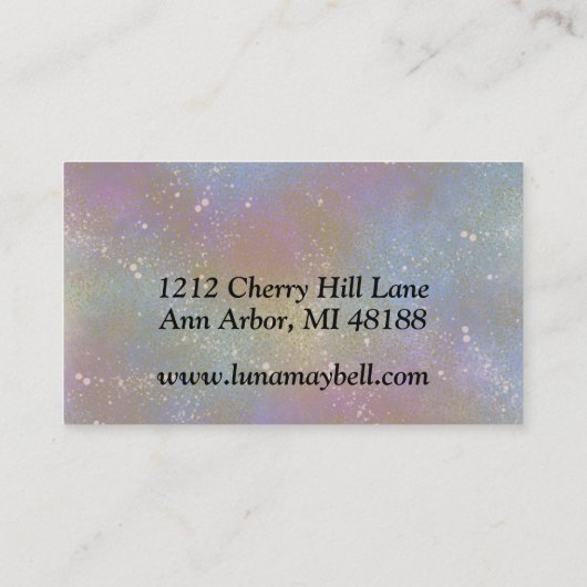 Carte de visite holographique Rainbow (Dos)