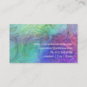 Carte de visite holographique tendance en marbre c (Dos)