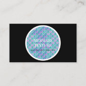 Carte De Visite Holographique turquoise rose (Devant)