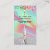 Carte De Visite Holographique Unicorn Parties scintillant Drives S (Dos)