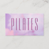 Carte de visite holographique violette Pilates (Devant)