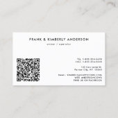 Carte De Visite Holstein Cow Breeder Dairy Farm Custom QR Code (Dos)