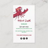 Carte De Visite Homard (Dos)