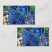 Carte De Visite homard de bleu de colorfull (Devant / Derrière)