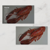 Carte De Visite Homard délicieux (Devant / Derrière)