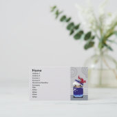 Carte De Visite Homard drôle (Debout devant)