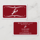 Carte De Visite homard mod (couleur personnalisable) (Devant / Derrière)