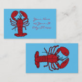 Carte De Visite Homard rouge Thunder_Cove du Maine (Devant / Derrière)