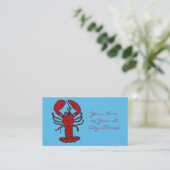 Carte De Visite Homard rouge Thunder_Cove du Maine (Debout devant)