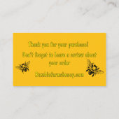 Carte De Visite Home Apiary Thank You Card for packages (Dos)