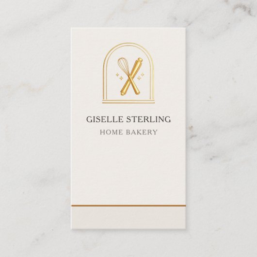 Carte De Visite Home Bakery QR Code (Devant)