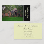 Carte De Visite Home Builder (Devant / Derrière)