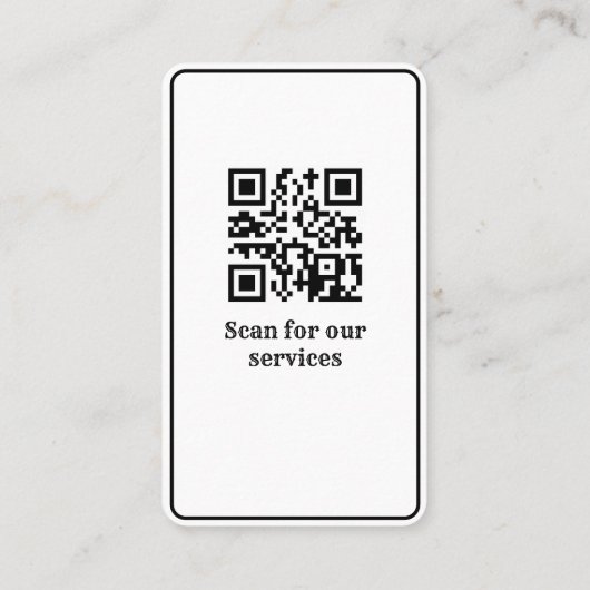 Carte De Visite Home Cleaning Services Code QR mignon (Dos)
