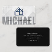 Carte De Visite Home Construction | Building Properties (Devant / Derrière)