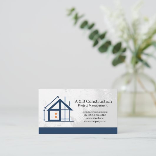 Carte De Visite Home Construction | Project Builder Architect (Debout devant)