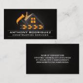 Carte De Visite Home Hammer | Bricks | Construction  (Devant / Derrière)