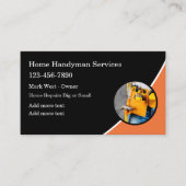 Carte De Visite Home Handyman Services Moderne (Devant)