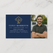 Carte De Visite Home Improvement Photo Navy Blue (Devant)
