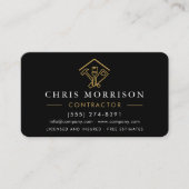 Carte De Visite Home Improvement QR Code Metallic (Devant)