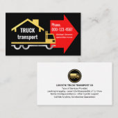 Carte De Visite Home Mover Logistic Support Truck (Devant / Derrière)