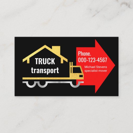 Carte De Visite Home Mover Logistic Support Truck (Devant)