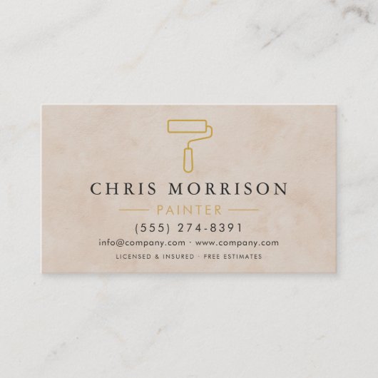 Carte De Visite Home Painter Professional QR Code (Devant)