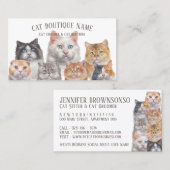 Carte De Visite Home Pet Cats (Devant / Derrière)