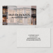 Carte De Visite Home Real Estate Background (Devant / Derrière)