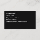 Carte De Visite Home Remodeling Services Simple Business Cards (Dos)