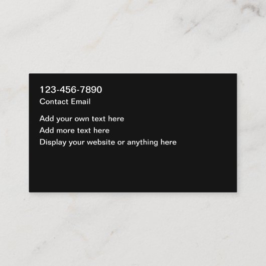 Carte De Visite Home Remodeling Services Simple Business Cards (Dos)