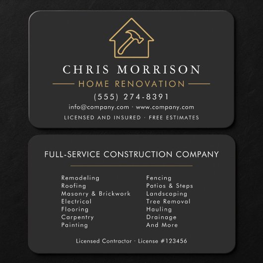 Carte De Visite Home Renovation