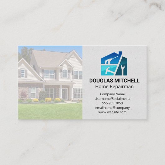Carte De Visite Home Renovation Tools | General Contractor (Devant)