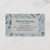 Carte De Visite Home Repair Handyman Service Coordonnées (Dos)