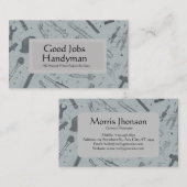 Carte De Visite Home Repair Handyman Service Coordonnées (Devant / Derrière)