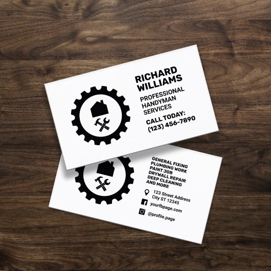 Carte De Visite Home repair logo handyman