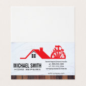 Carte De Visite Home Repair | Property Management (Extérieur déplié)
