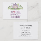Carte De Visite Home Sweet Home (Devant / Derrière)