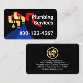 Carte De Visite Home With Leaking Gold Pipes (Devant / Derrière)