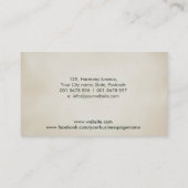 Carte De Visite Homéopathie - Médicaments à base de plantes (Dos)