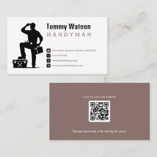 Carte De Visite Homme à tout faire | Construction | Entrepreneur