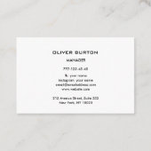 Carte de visite homme avec texture (Dos)