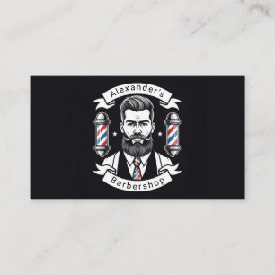 Carte De Visite Homme barbu moderne