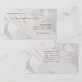 Carte De Visite Homme blessé au genou (Devant / Derrière)