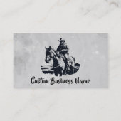 Carte De Visite Homme Cheval De L'Ouest Sur Mesure (Dos)