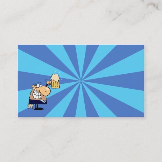 Carte De Visite Homme d'affaires Toast (Devant)