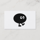 Carte De Visite Homme de pois noir (Dos)