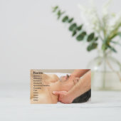 Carte De Visite Homme obtenant le massage de cou (Debout devant)