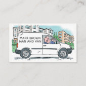 Carte De Visite Homme & Van avec nom sur Company Van (Dos)