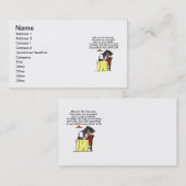 Carte De Visite Hommes et FIne Humour de vin (Devant / Derrière)